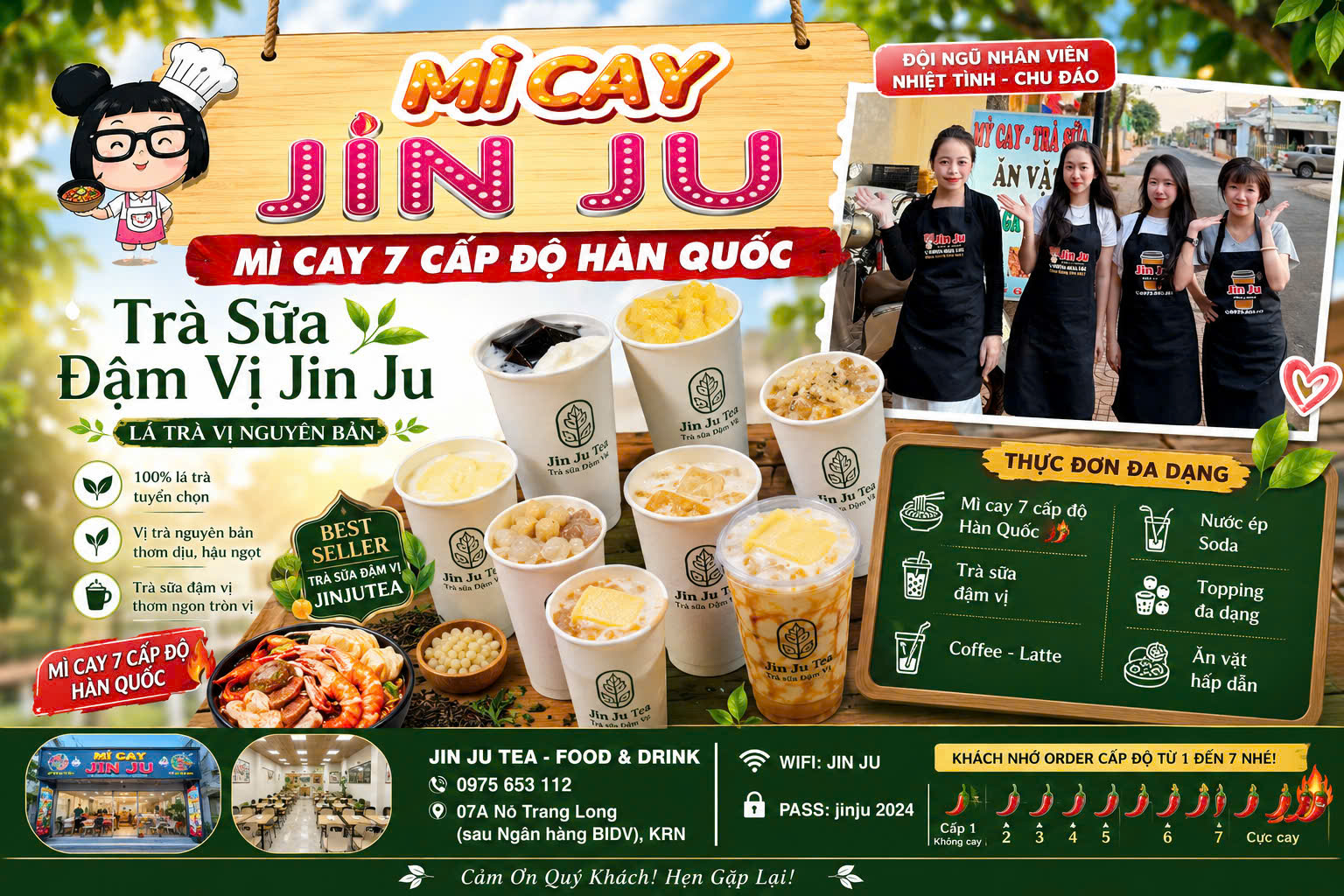 Mì cay JIN JU - Trà Sữa Đậm Vị